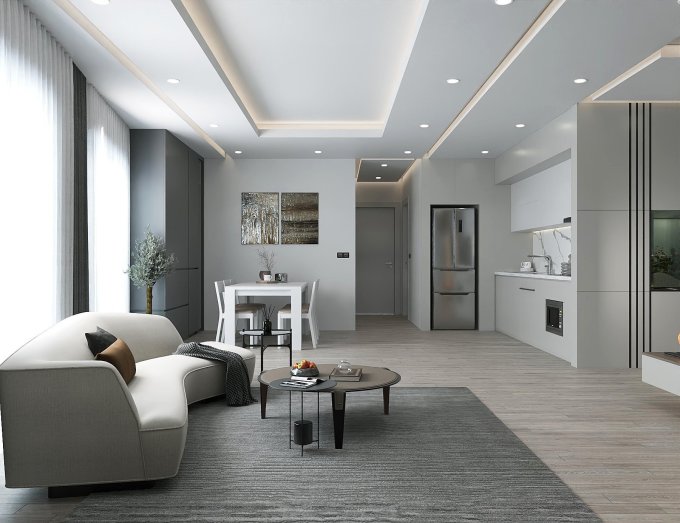 tường nhà sử dụng chống thấm màu Color Water Proof CTM 01 và gạch ốp lát Phạm Gia